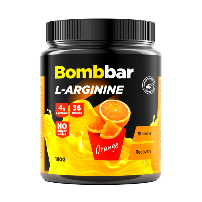 L-Аргинин &quot;Апельсин&quot;, L-Arginine Orange, Bombbar, 180 г