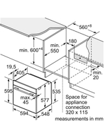 Электрический духовой шкаф Bosch HNG978QB1, 59.4 см, 67 л, 28 режимов, гриль, конвекция, пиролитическая очистка, черный