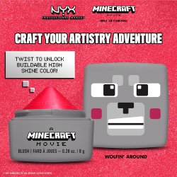 NYX Professional Makeup A Minecraft Movie - Румяна для щек оттенок Wolfin' Around, 8 g