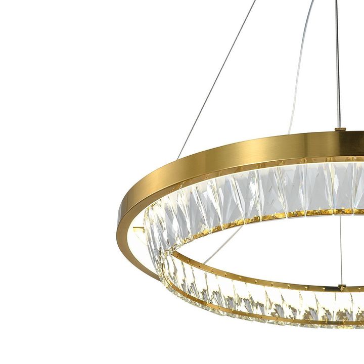 Подвесной светодиодный светильник Indigo Riva 12045/1P Brass V000102L