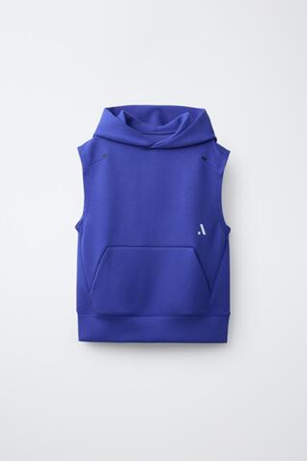 ZARA СПОРТИВНОЕ ХУДИ С КАПЮШОНОМ, ЛИЛОВЫЙ