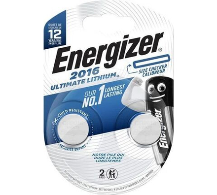 Батарейка-таблетка  CR-2016  ENERGIZER Lithium, блистер, цена за 1 шт