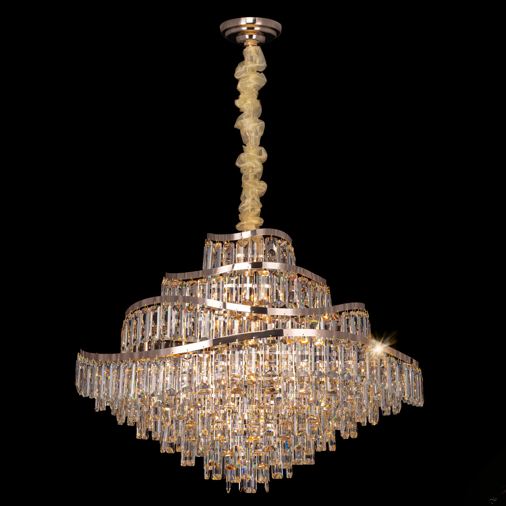 Citilux NAIAD CL315192 Люстра хрустальная подвесная Золото