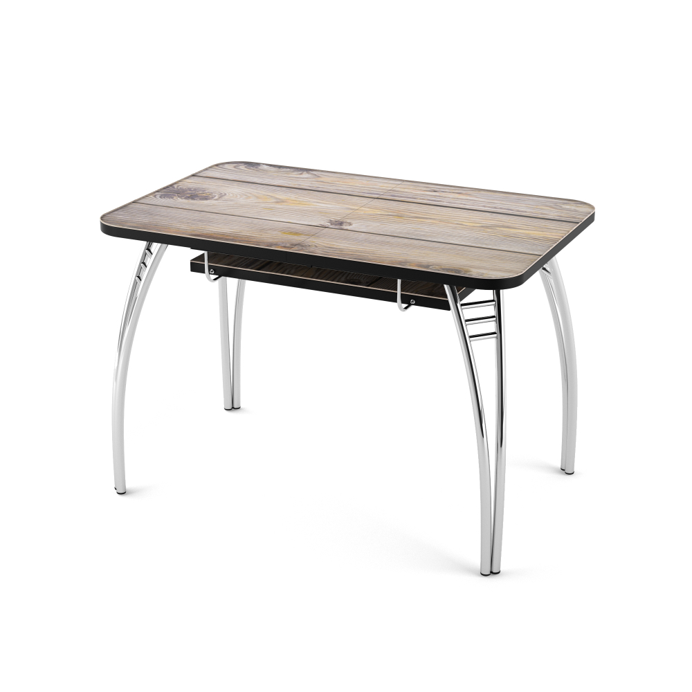Стол Паук разборный раздвижной В1, пластик Дуб Вотан / Хром