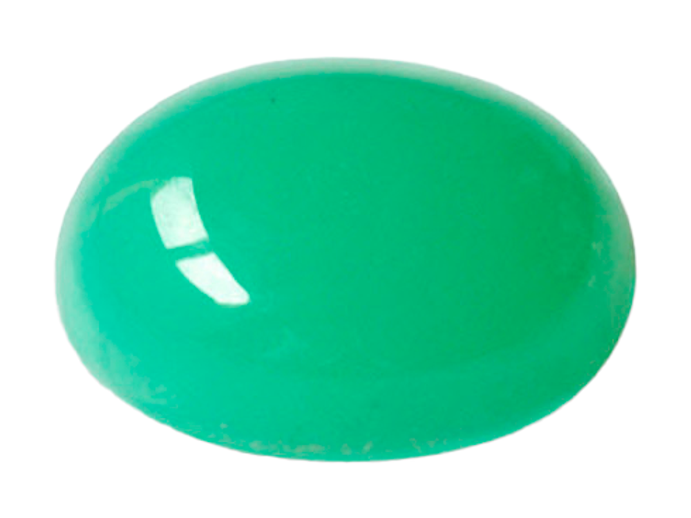 Хризопраз (Кабошон овал 9.30 x 7.30 мм)