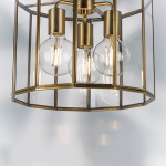 798231 Люстра GENNI 3х40W E27 ЛАТУНЬ/ПРОЗРАЧНЫЙ