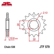 JT JTF579.16RB звезда передняя (ведущая), 16 зубьев