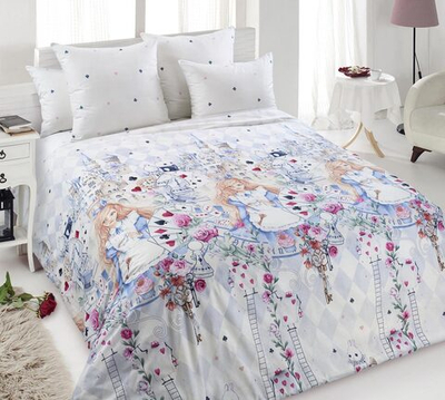 Постельное белье перкаль Евроразмер Зазеркалье 1