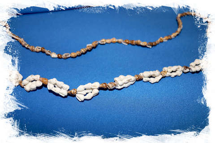 Бусы в морском стиле с ракушками "Насса"