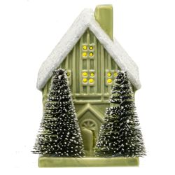GAEM Фигурка декоративная "Домик" (подсветка, LR44х2), L6 W7,5 H9 см, 3в.