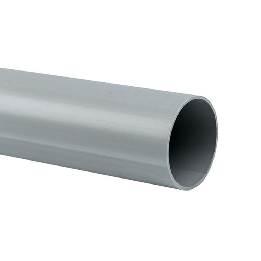 Труба гладкая ПВХ жесткая d63 мм (3 м) (21 м/уп) серая EKF-Plast (21.00 шт.)