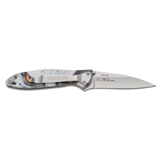 Нож KERSHAW 1660HAWK Leek Hawk с клинком из стали Sandvik 14C28N, рукоять Алюминиевый сплав (6061 T-6)