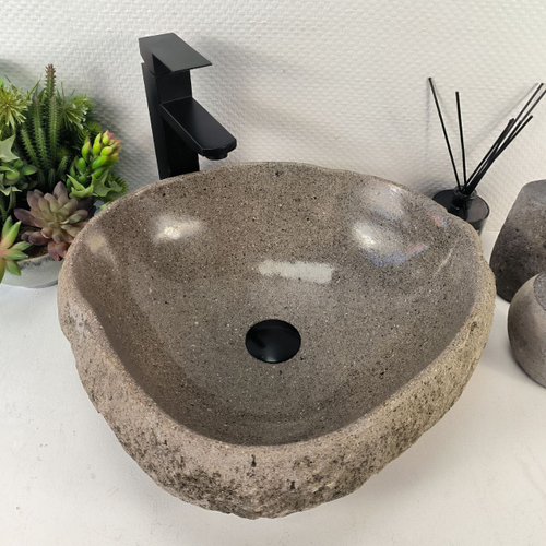 Раковина из речного камня RS-65434 45*41*15 0861
