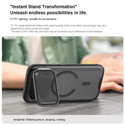 Чехол тонированный от Nillkin с MagSafe на iPhone 17 Pro, серия CamShield Prop Magnetic Case (версия с прозрачной крышкой объектива)