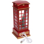 Сувенир с подсветкой «Новогоднее поздравление» 10,4*10,4*24,8 см (работает от 3*АА и USB+музыка, подсветка)