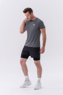 Мужская футболка Nebbia Lightweight Sporty T-shirt “Grey” 325 Grey