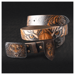 Кожаный ремень «Тигр»