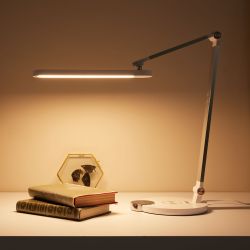 ULM-D113 18W-3000-6000K-DIM WHITE Светильник настольный светодиодный с беспроводной зарядкой телефонов. Сенсорный выключатель. Диммер. Белый. TM Uniel