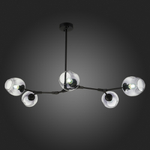 SLE154843-05 Светильник подвесной Черный/Дымчатый E27 5*40W RAMETTO