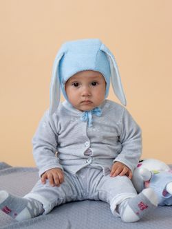 Шапка зимняя вязаная (Иней) БАННИ Зайка