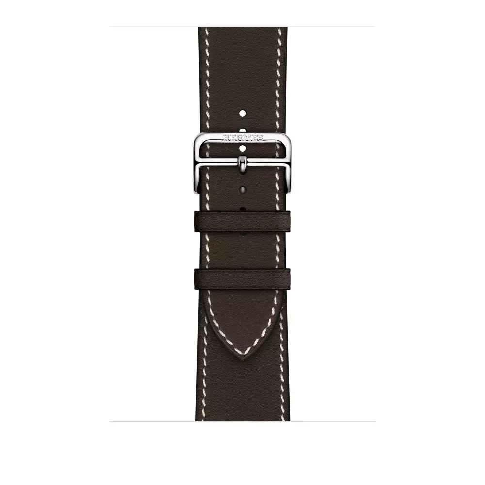 Apple Watch Series 8 Hermes 45mm, тёмно-коричневый ремешок с раскладывающейся застежкой