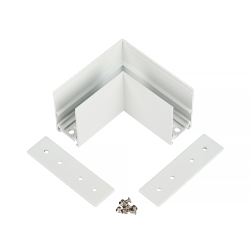 Коннектор соединитель угловой для накладного шинопровода 48V MyFar Accessories for MagLine 23 MT0201-CL-W