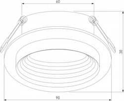 Встраиваемый светильник Elektrostandard Senso a064250