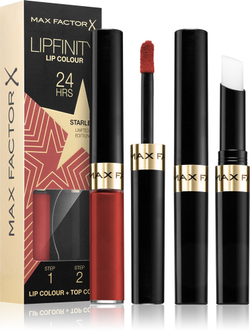 Max Factor Lipfinity Rising Stars - Стойкая жидкая помада с бальзамом, 2 шт.