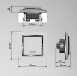 Рамка 1-я ProfiTec Tesla золото метал + вставка шампань