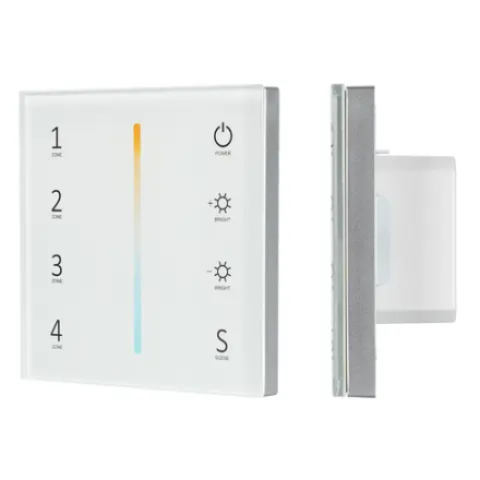 Панель Sens SMART-P38-MIX White (230V, 4 зоны, 2.4G) (Arlight, IP20 Пластик, 5 лет) 027118