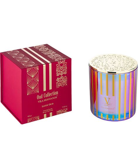 Satin Oud red, свеча Vila Hermanos Oud collection, Ladenac Milano