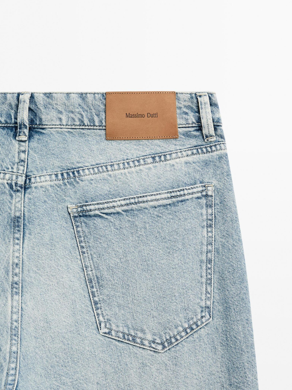 Massimo Dutti Джинсы Slim Fit, светло-голубой