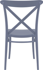 Комплект пластиковой мебели Siesta Contract Sky 70 Cross, темно-серый