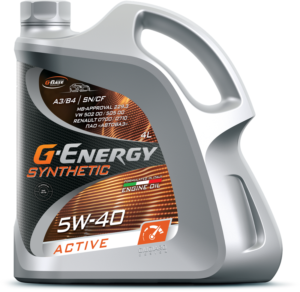 Моторное масло G-Energy Synthetic Active 5W-40, синтетическое, 4 л