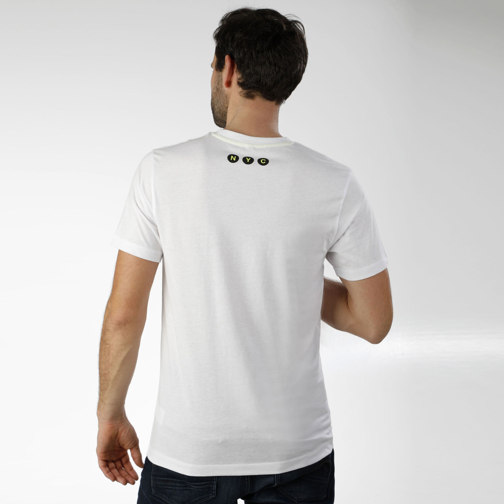 Мужское теннисное поло Wilson Chi CTN T-Shirt Men - White, Multicoloured