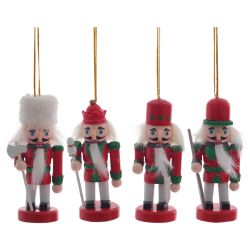 GAEM Набор из 4шт Украшение новогоднее "Щелкунчик", L17,5 W4 H10,5 см