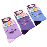 Носки женские с рисунком (хлопок), 37-41 р (Стикер на упаковку 12шт)