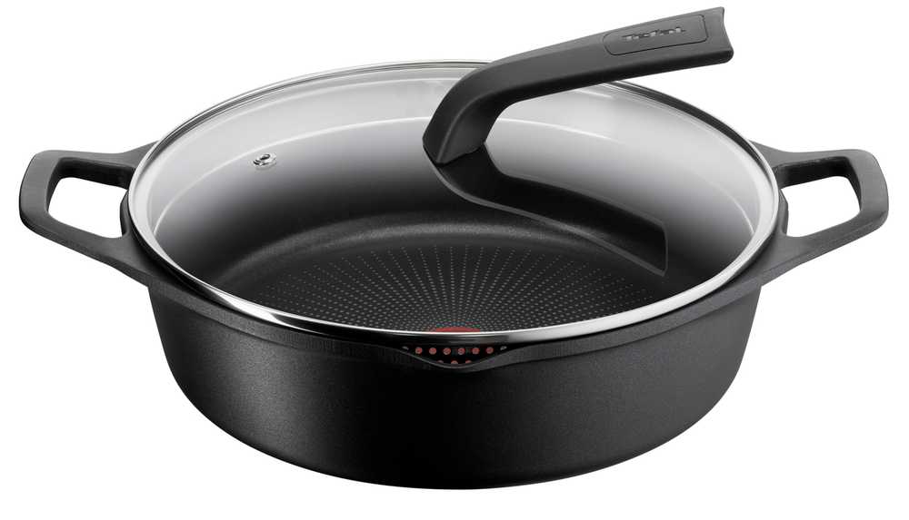 Кастрюля с крышкой низкая Tefal Delicio 28 см E2327274