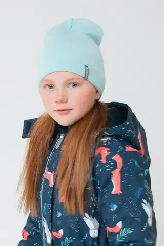 шапка  для девочки  КВ 20159/21ш/светлая бирюза