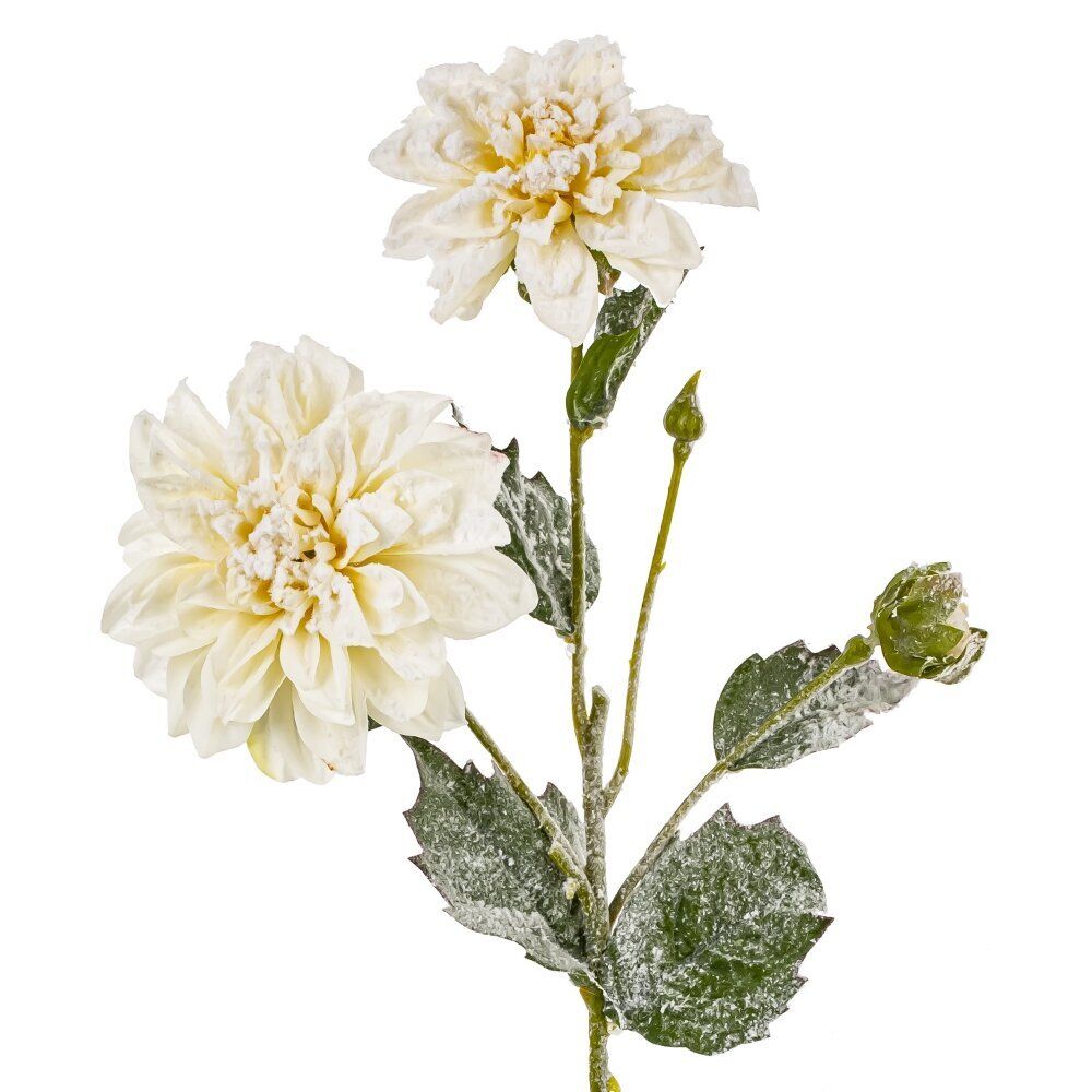 GAEM Цветок искусственный "Снежный георгин", L18 W10 H52 см