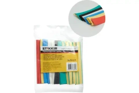 Набор термоусадочных трубок STEKKER hsht-1260-10m, длина 10 см., коэф. усадки 2:1, мультиколор (21шт в упаковке), 39715