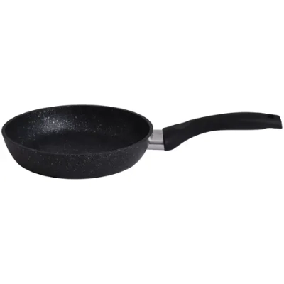 Сковорода 180/40мм с ручкой, АП (темный мрамор)
