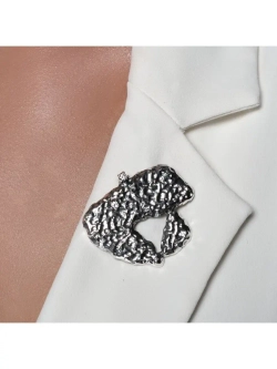 "Астерио" брошь в серебряном покрытии