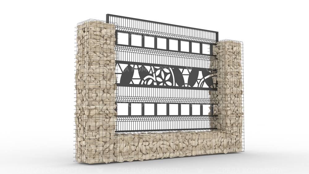 Забор 3Д ZBR0082