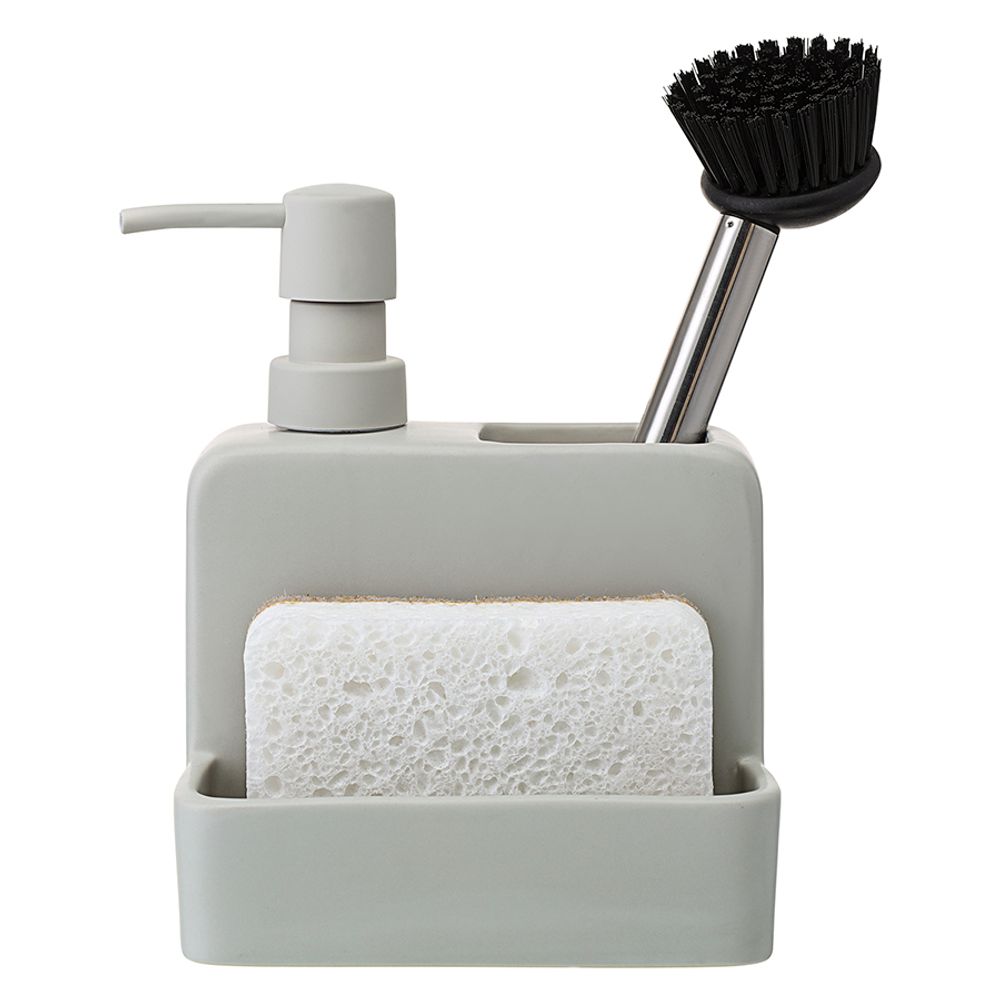 Диспенсер для мыла Noble, 280 мл, светло-серый