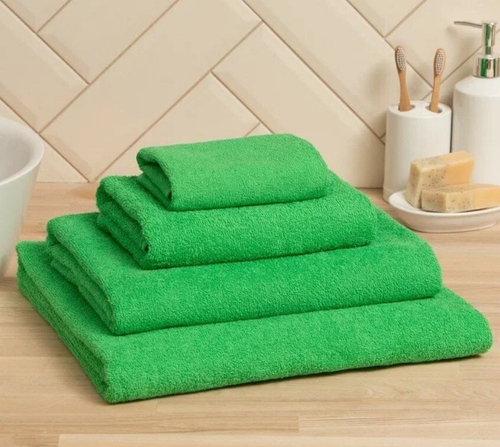 Полотенце махровое 50х90 (зеленый, хаки)