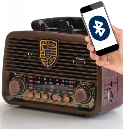 Радиоприемник в стиле ретро с MP3 плеером и Bluetooth RXBT1110BT