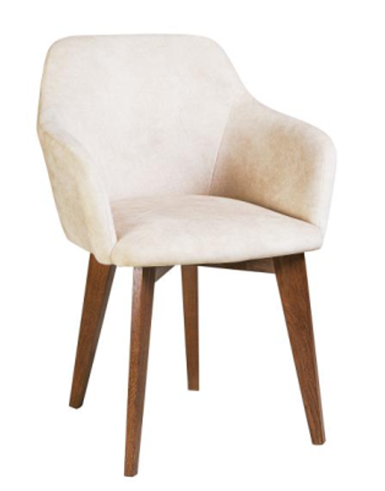 Кресло Канна 110 (бук/тон 9/ткань Velvet Lux 20)