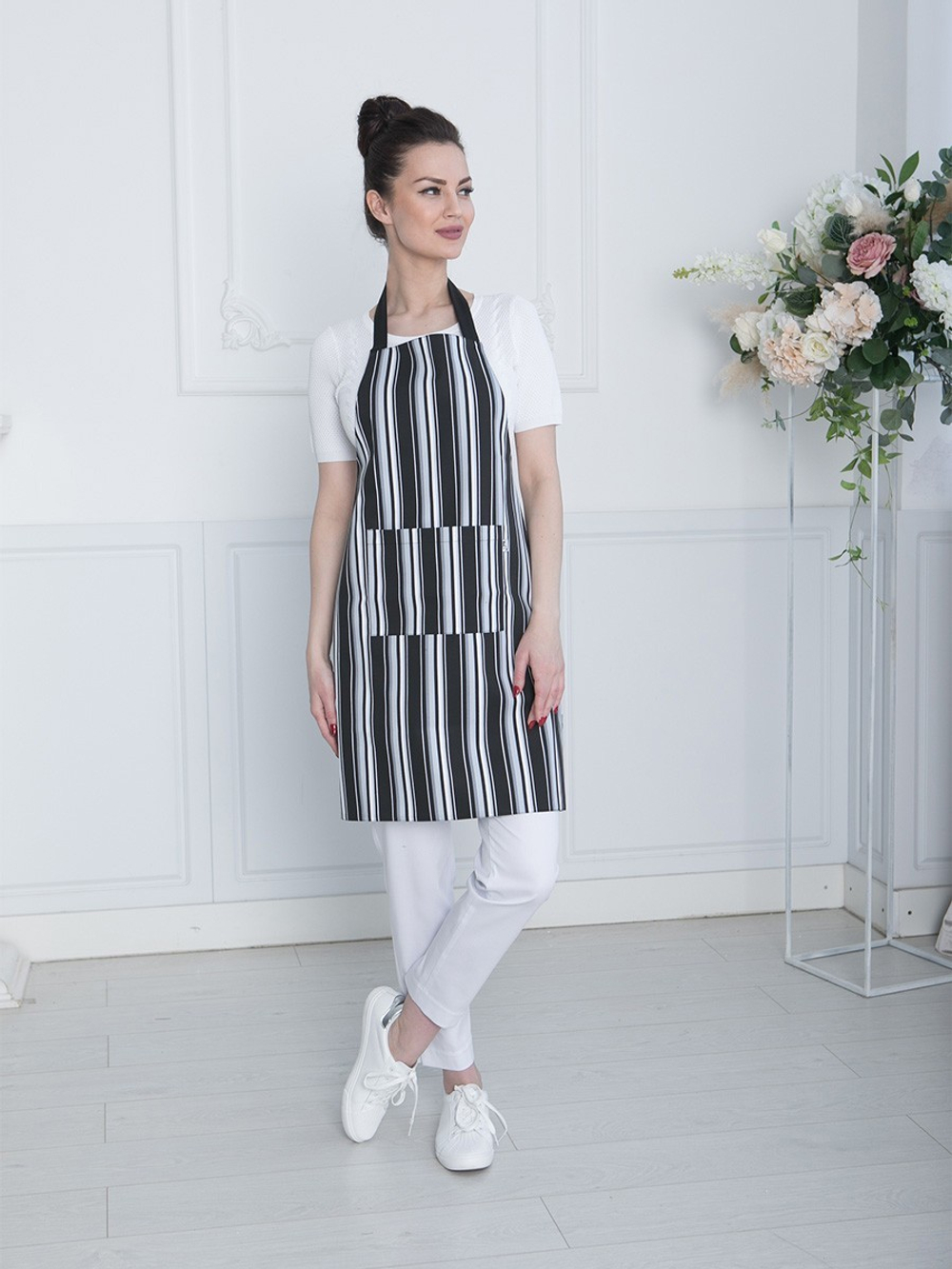 Поварской фартук в полоску Ф-208 MediS.moda