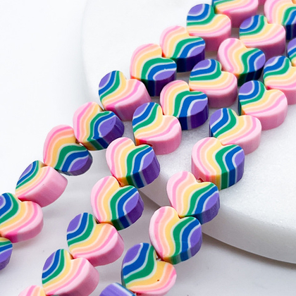 Бусина Сердце, каучук, размер около 9*7,5 мм, цена за набор 10 шт